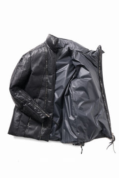 Load image into Gallery viewer, ierib Down Jacket / Horse Nubuck Leather (MATT BLACK)