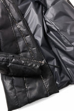 Load image into Gallery viewer, ierib Down Jacket / Horse Nubuck Leather (MATT BLACK)