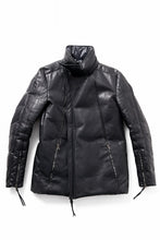 Load image into Gallery viewer, ierib Down Jacket / Horse Nubuck Leather (MATT BLACK)