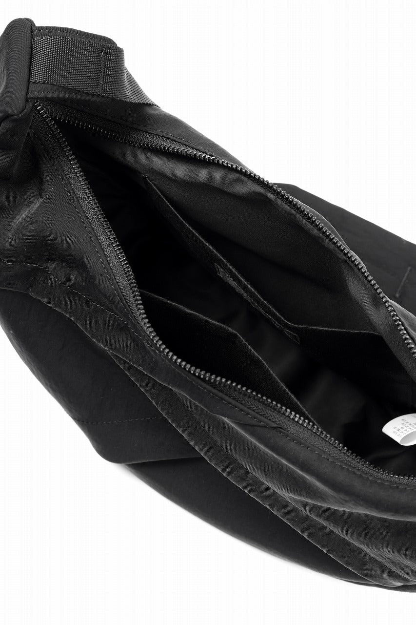 Y's 3 POCKETS SHOULDER BAG / NY WASHER TWILL (BLACK)