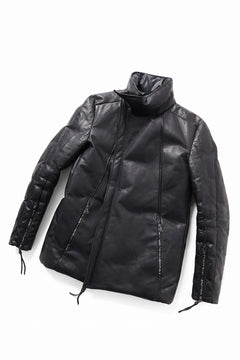 Load image into Gallery viewer, ierib Down Jacket / Horse Nubuck Leather (MATT BLACK)