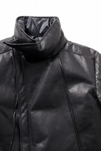 Load image into Gallery viewer, ierib Down Jacket / Horse Nubuck Leather (MATT BLACK)