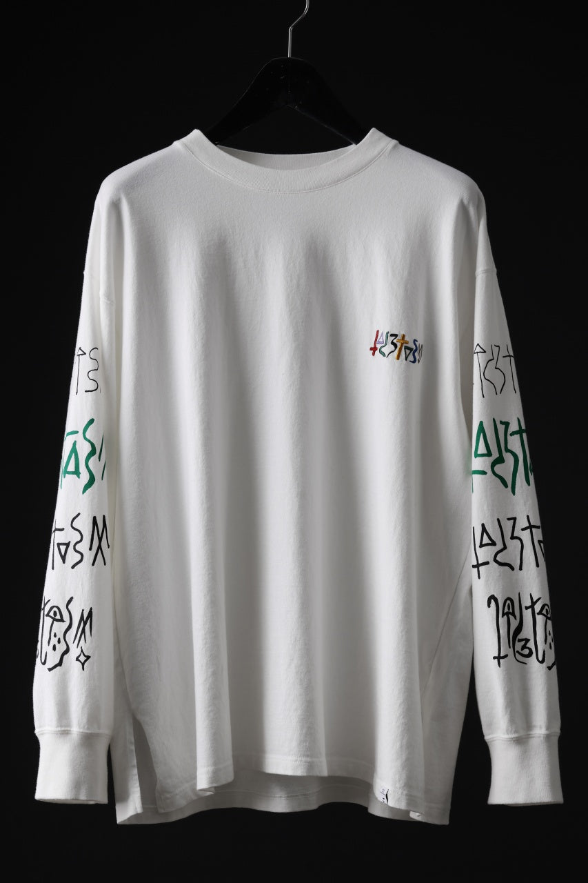 Load image into Gallery viewer, FACETASM GRAPHIC LONG SLEEVE TEE (WHITE)