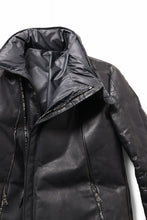 Load image into Gallery viewer, ierib Down Jacket / Horse Nubuck Leather (MATT BLACK)