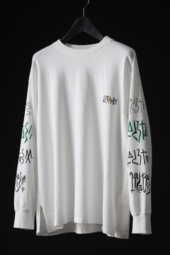 Load image into Gallery viewer, FACETASM GRAPHIC LONG SLEEVE TEE (WHITE)