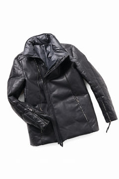 Load image into Gallery viewer, ierib Down Jacket / Horse Nubuck Leather (MATT BLACK)