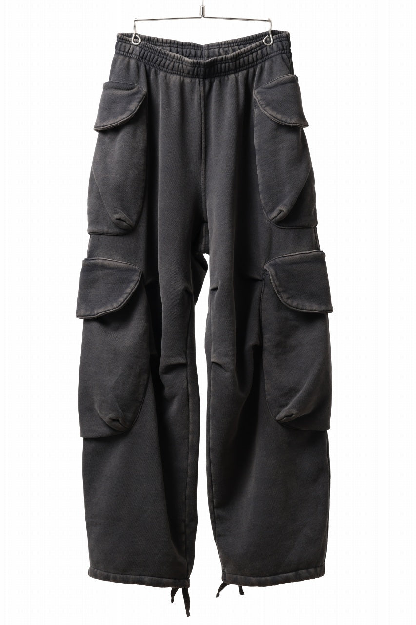 entire studios HEAVY GOCAR SWEAT PANTS (WASHED BLACK)