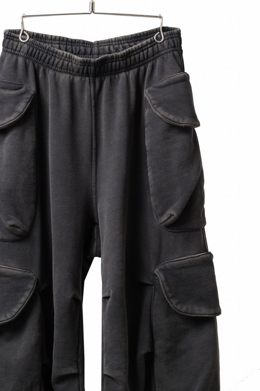 entire studios HEAVY GOCAR SWEAT PANTS (WASHED BLACK)