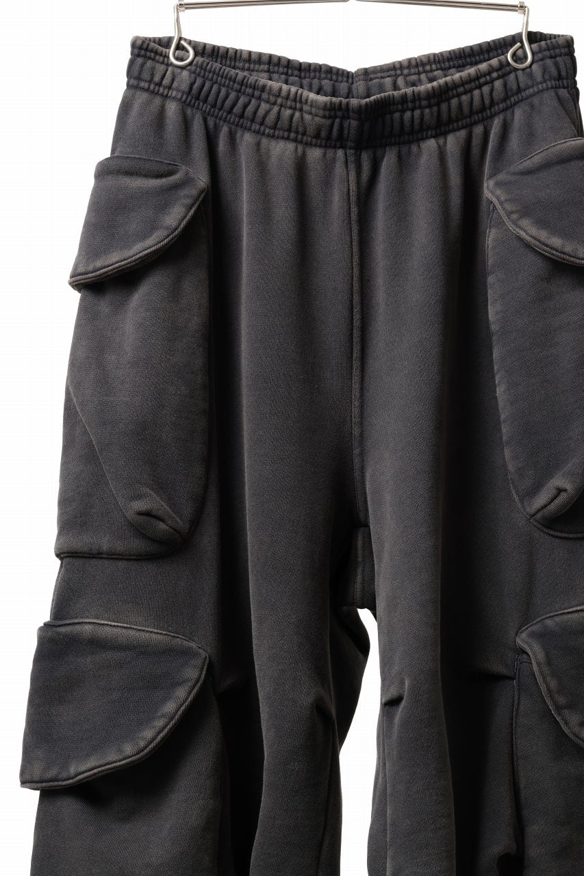 entire studios HEAVY GOCAR SWEAT PANTS (WASHED BLACK)