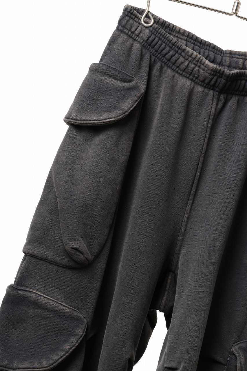 画像をギャラリービューアに読み込む, entire studios HEAVY GOCAR SWEAT PANTS (WASHED BLACK)