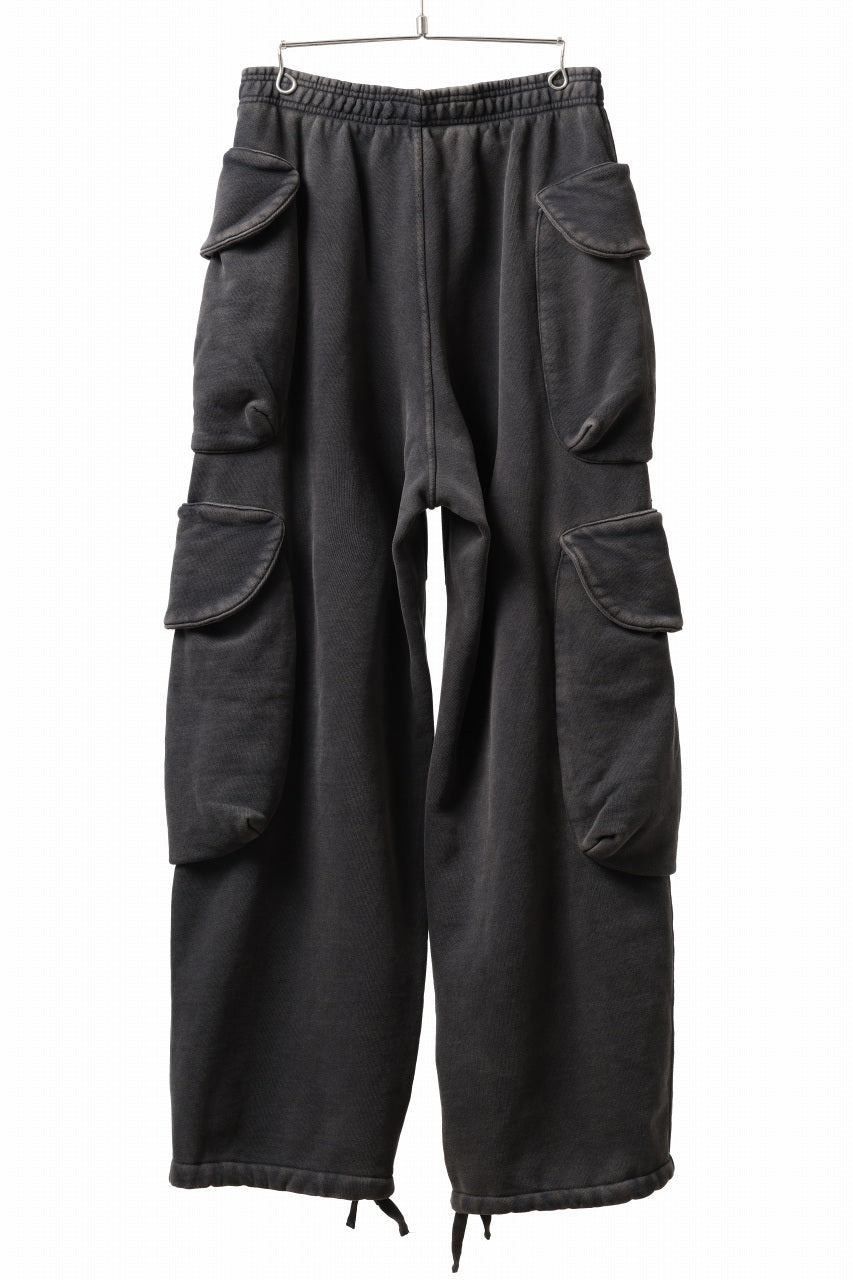 画像をギャラリービューアに読み込む, entire studios HEAVY GOCAR SWEAT PANTS (WASHED BLACK)