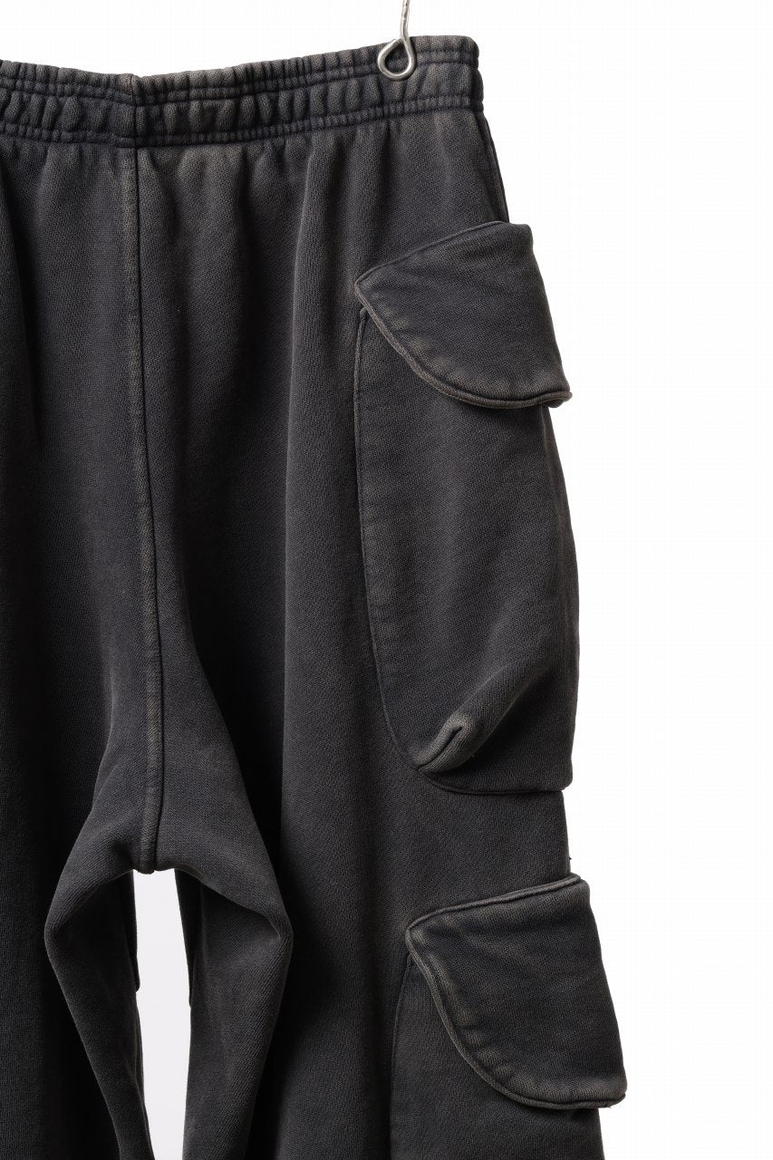 entire studios HEAVY GOCAR SWEAT PANTS (WASHED BLACK)