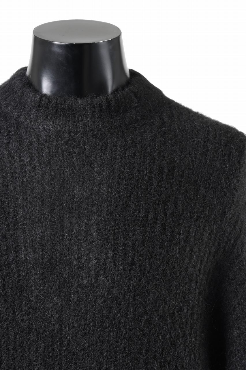 entire studios HEAVY KNIT CREW SWEATER (CROW)