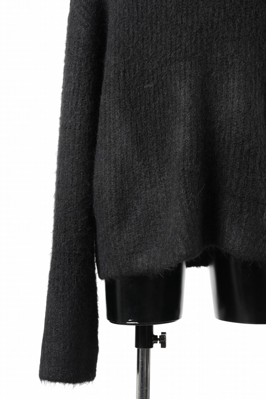 entire studios HEAVY KNIT CREW SWEATER (CROW)