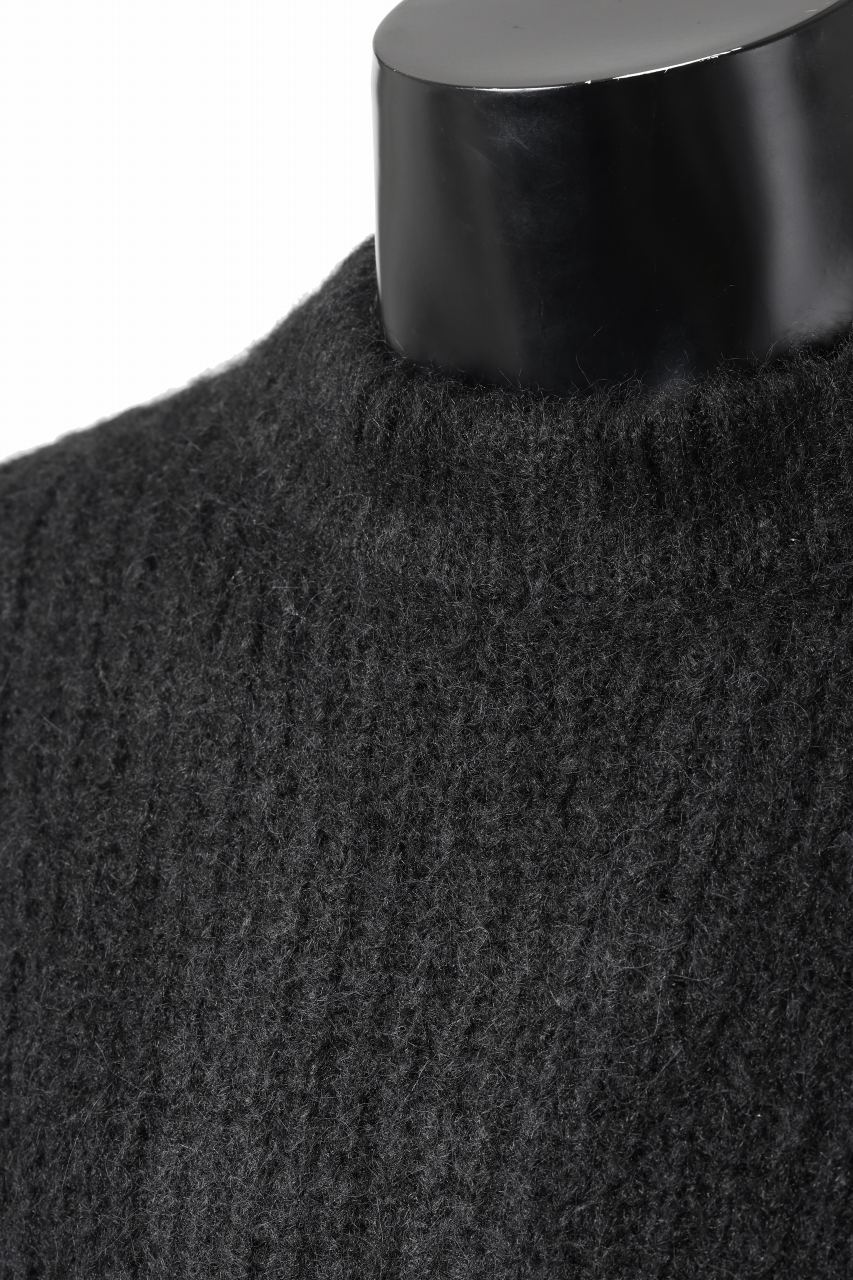 entire studios HEAVY KNIT CREW SWEATER (CROW)