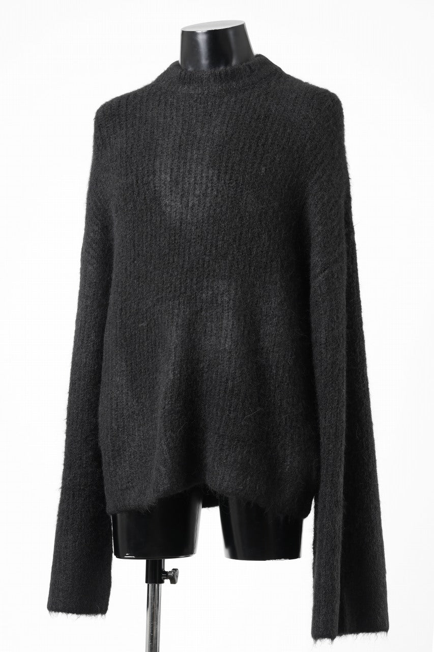 entire studios HEAVY KNIT CREW SWEATER (CROW)