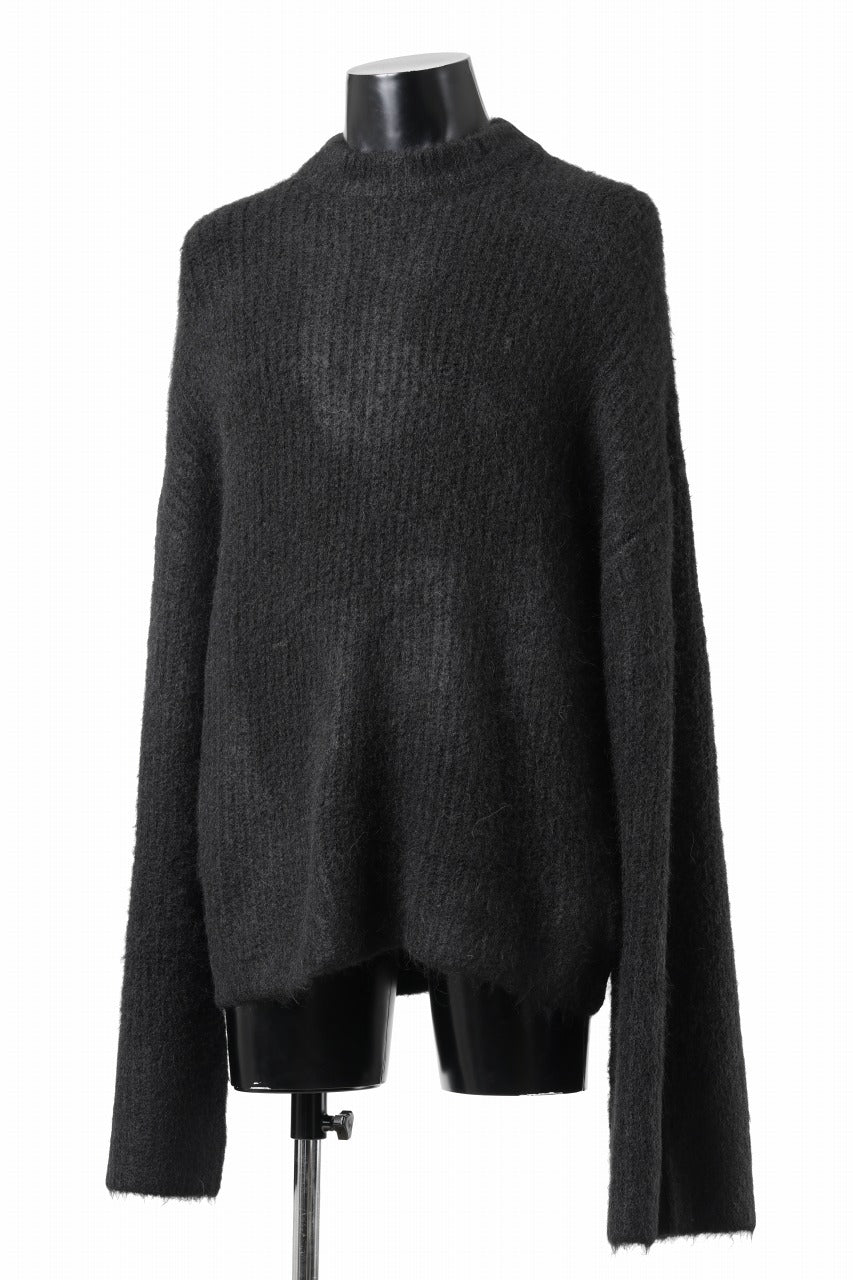 entire studios HEAVY KNIT CREW SWEATER (CROW)