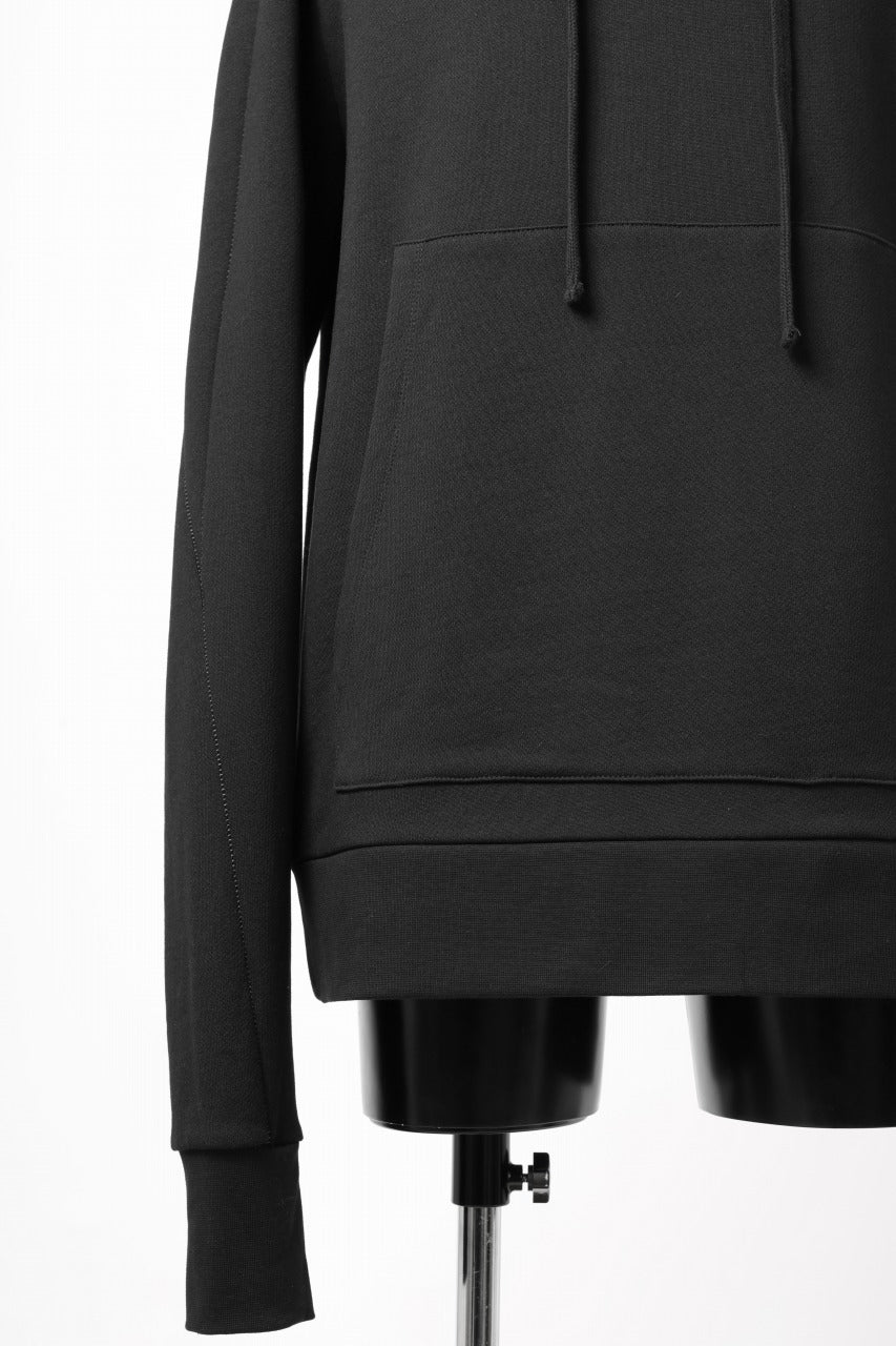 thom/krom SWEAT HOODIE PARKA / ORGANIC FRENCH TERRY (BLACK)