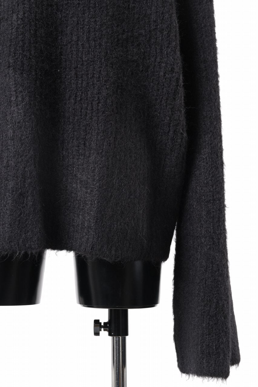 entire studios HEAVY KNIT CREW SWEATER (CROW)