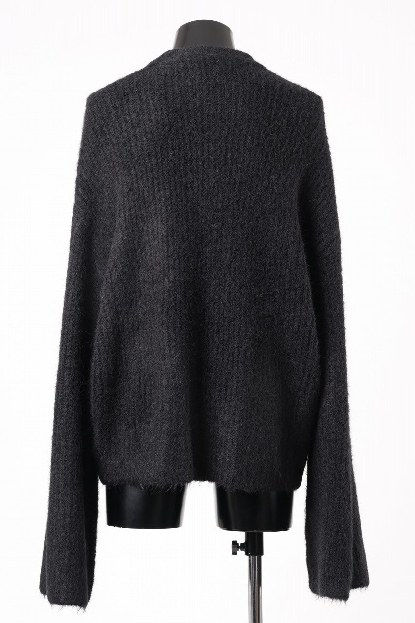 entire studios HEAVY KNIT CREW SWEATER (CROW)