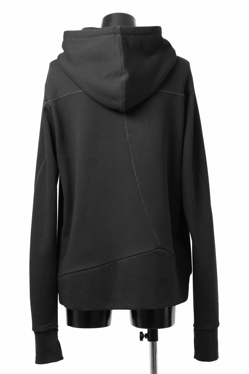 thom/krom SWEAT HOODIE PARKA / ORGANIC FRENCH TERRY (BLACK)