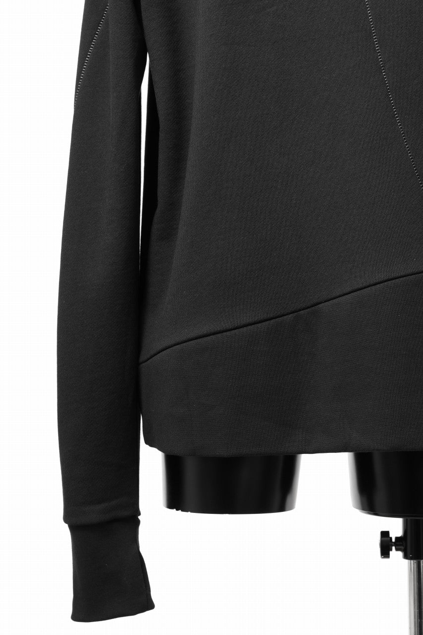 thom/krom SWEAT HOODIE PARKA / ORGANIC FRENCH TERRY (BLACK)