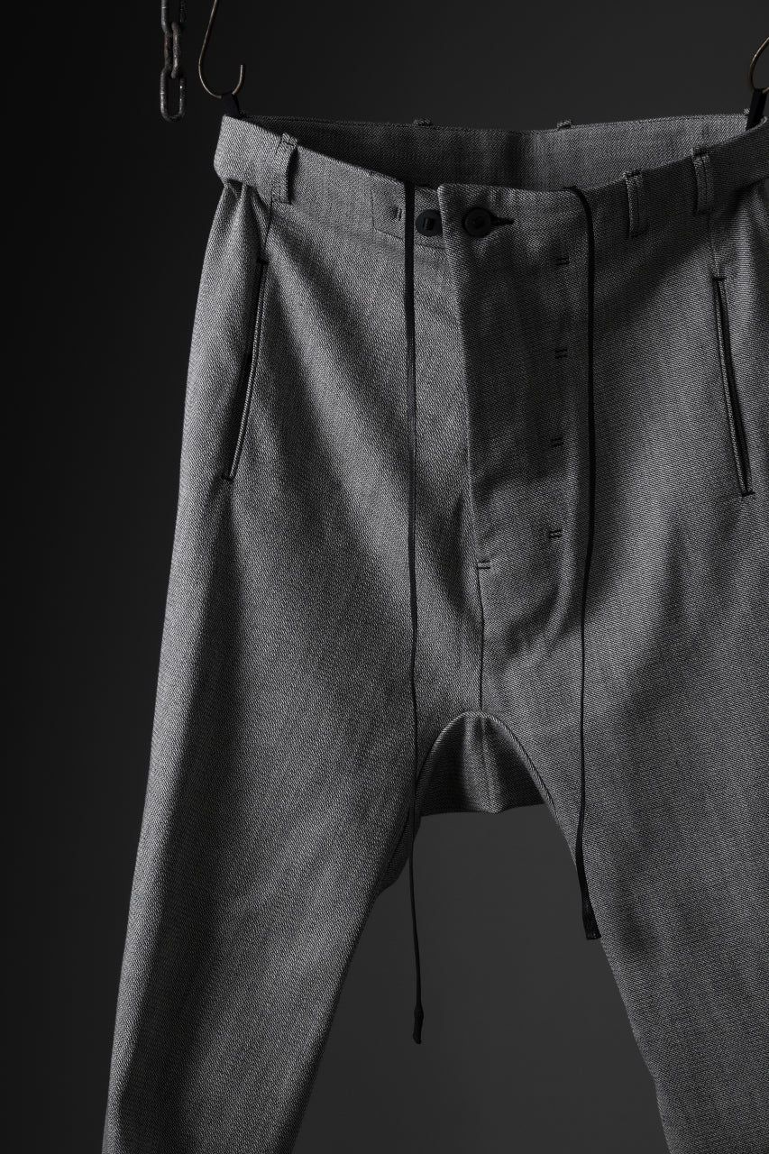 Load image into Gallery viewer, BORIS BIDJAN SABERI DROP CROTCH PANTS / NON OBJECT DYED &quot;P3-FET10005&quot; (GREY)