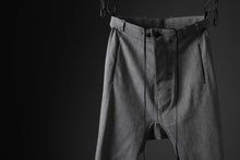 Load image into Gallery viewer, BORIS BIDJAN SABERI DROP CROTCH PANTS / NON OBJECT DYED &quot;P3-FET10005&quot; (GREY)