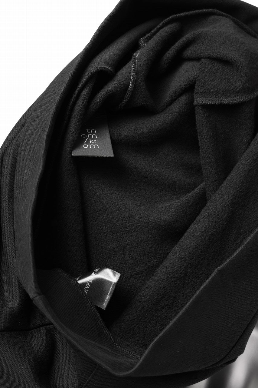 thom/krom SWEAT HOODIE PARKA / ORGANIC FRENCH TERRY (BLACK)