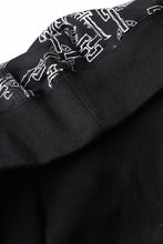 画像をギャラリービューアに読み込む, A.F ARTEFACT MONOGRAM PATTERN SWEAT HOODIE (BLACK x WHITE)