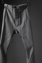 Load image into Gallery viewer, BORIS BIDJAN SABERI DROP CROTCH PANTS / NON OBJECT DYED &quot;P3-FET10005&quot; (GREY)