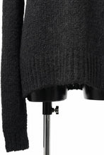 画像をギャラリービューアに読み込む, thom/krom MOCK NECK KNIT PULLOVER / ALPACA WOOL (BLACK)