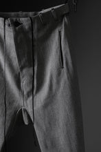 Load image into Gallery viewer, BORIS BIDJAN SABERI DROP CROTCH PANTS / NON OBJECT DYED &quot;P3-FET10005&quot; (GREY)