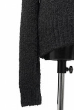 Load image into Gallery viewer, thom/krom MOCK NECK KNIT PULLOVER / ALPACA WOOL (BLACK)