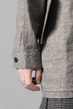 画像をギャラリービューアに読み込む, A TENTATIVE ATELIER Branka WASHED HOUNDSTOOTH OVERSIZE HOODY (DARK BROWN)