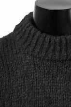 画像をギャラリービューアに読み込む, thom/krom MOCK NECK KNIT PULLOVER / ALPACA WOOL (BLACK)