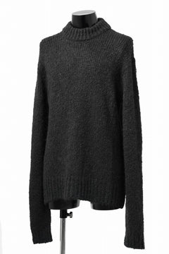 Load image into Gallery viewer, thom/krom MOCK NECK KNIT PULLOVER / ALPACA WOOL (BLACK)