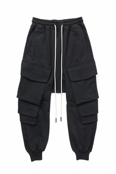 A.F ARTEFACT MILITARY SWEAT SAROUEL PANTS (BLACK)