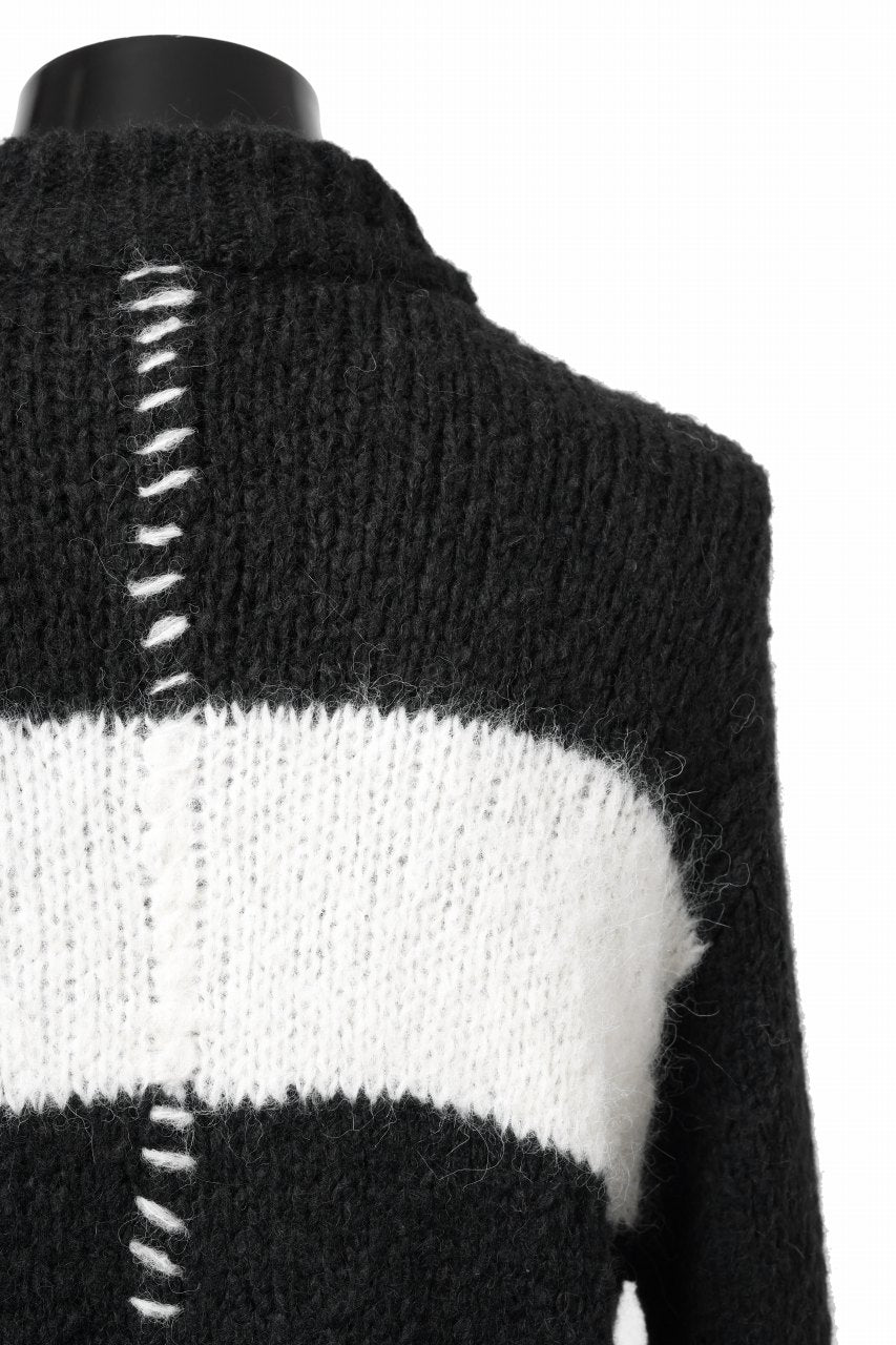 thom/krom MOCK NECK KNIT PULLOVER / ALPACA WOOL (BLACK)