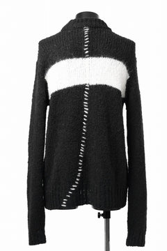 画像をギャラリービューアに読み込む, thom/krom MOCK NECK KNIT PULLOVER / ALPACA WOOL (BLACK)