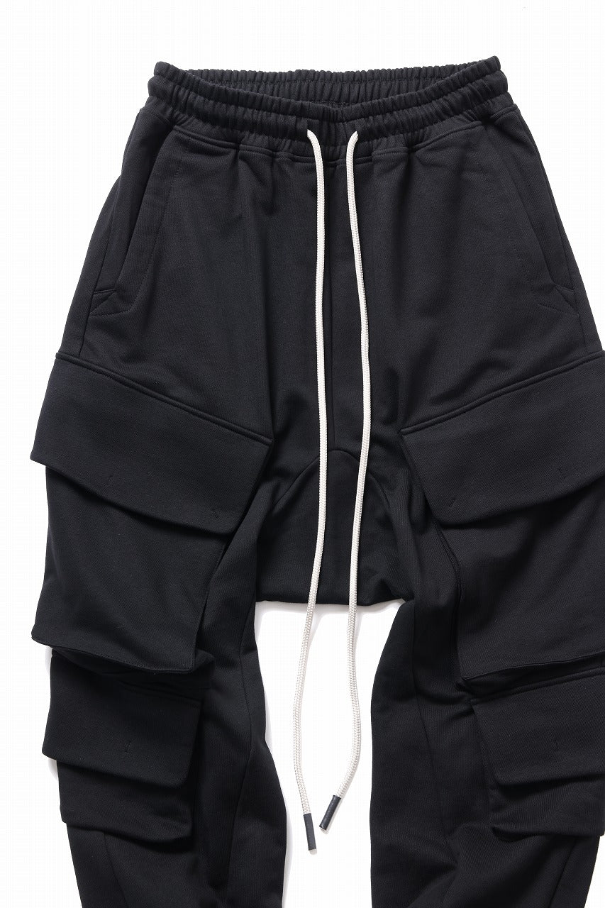 画像をギャラリービューアに読み込む, A.F ARTEFACT MILITARY SWEAT SAROUEL PANTS (BLACK)