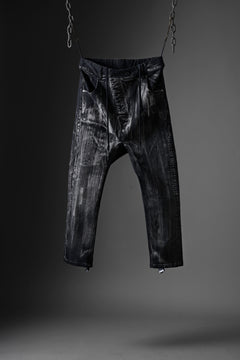 画像をギャラリービューアに読み込む, 11 BY BORIS BIDJAN SABERI LOW CROTCH BAGGY PANTS / OBJECT DYED &amp; USED EFFECT &quot;P4C-F1481&quot; (BLACK)