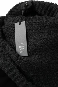 画像をギャラリービューアに読み込む, thom/krom MOCK NECK KNIT PULLOVER / ALPACA WOOL (BLACK)