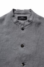 画像をギャラリービューアに読み込む, kujaku sumi-dyed mao collar long coat / C-698 (charcoal)
