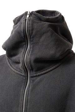 Load image into Gallery viewer, entire studios FULL ZIP SWEAT PARKA (WASHED BLACK)