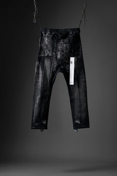 画像をギャラリービューアに読み込む, 11 BY BORIS BIDJAN SABERI LOW CROTCH BAGGY PANTS / OBJECT DYED &amp; USED EFFECT &quot;P4C-F1481&quot; (BLACK)