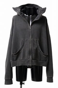 entire studios FULL ZIP SWEAT PARKA (WASHED BLACK)の商品ページ