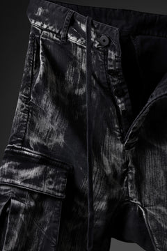 画像をギャラリービューアに読み込む, 11 BY BORIS BIDJAN SABERI CARGO POCKET PANTS / OBJECT DYED &amp; USED EFFECT &quot;P21B-F1481&quot; (BLACK)