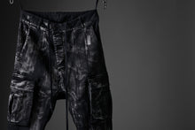 画像をギャラリービューアに読み込む, 11 BY BORIS BIDJAN SABERI CARGO POCKET PANTS / OBJECT DYED &amp; USED EFFECT &quot;P21B-F1481&quot; (BLACK)