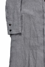 画像をギャラリービューアに読み込む, kujaku sumi-dyed mao collar long coat / C-698 (charcoal)